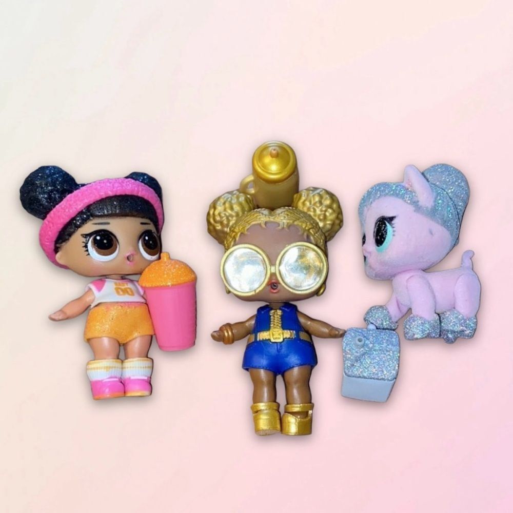 Retro, Early Edition, LOL Dolls, 3 Doll Bundle (#2)